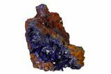 Sparkling Azurite Crystals with Malachite - Laos #162580-1